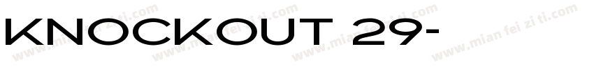 Knockout 29字体转换